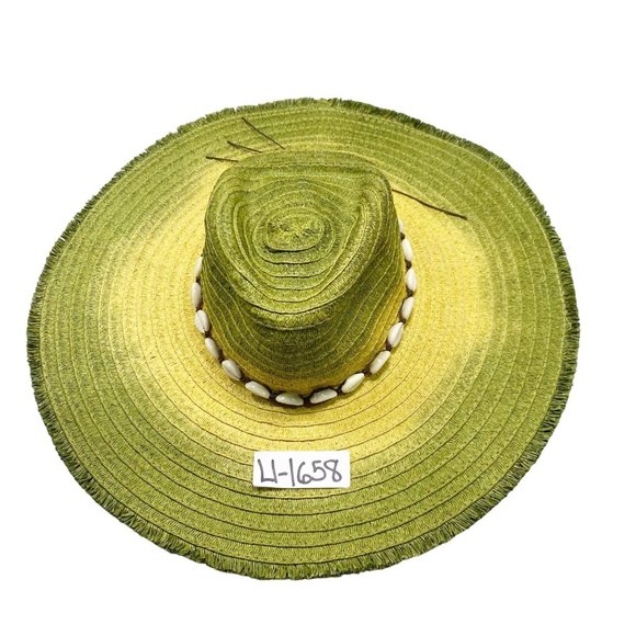 Upcycled Handmade Tie-Dyed Wide Brim Raw Edge Rancher OS main image 10